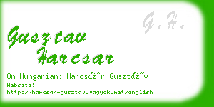 gusztav harcsar business card